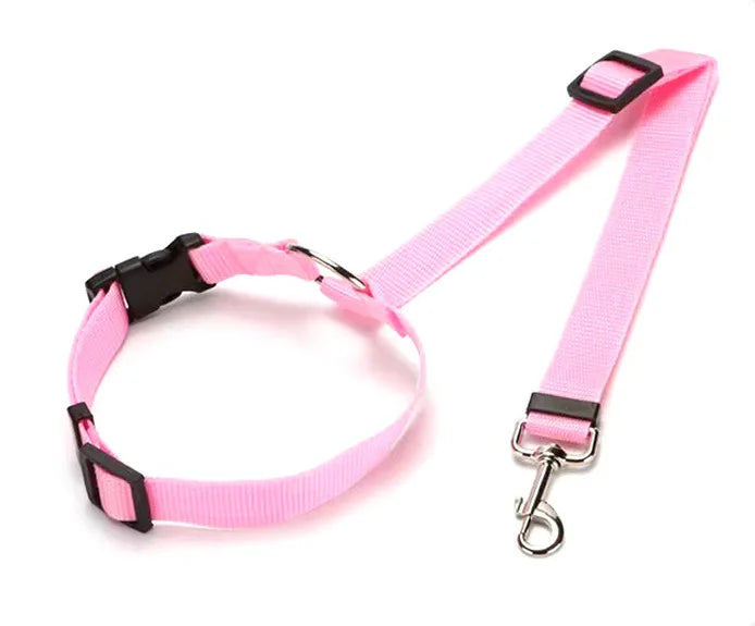 Solid Color 2 in 1 Pet Car Seat Belt