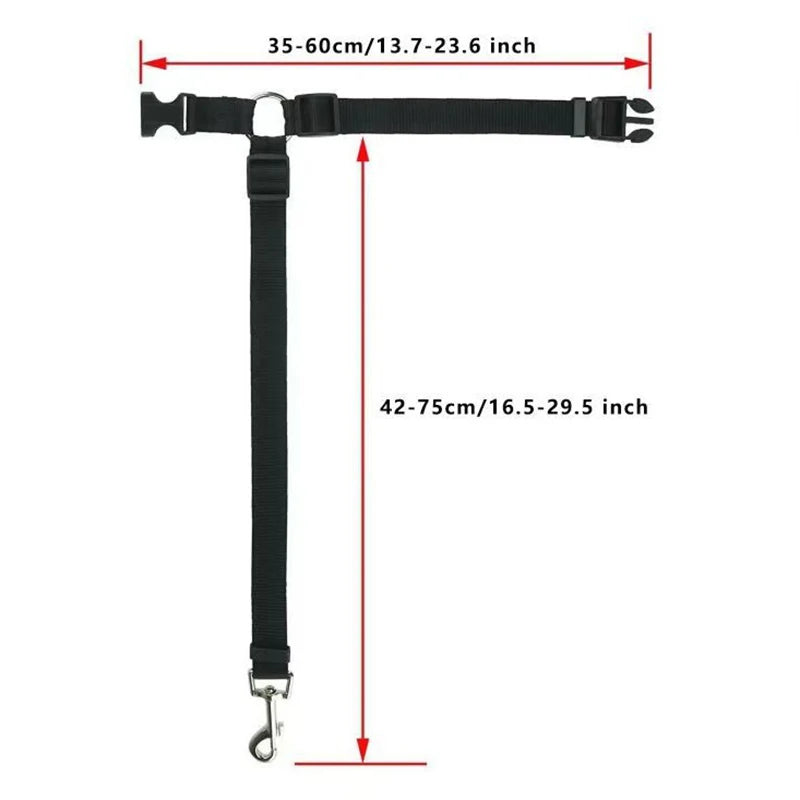 Solid Color 2 in 1 Pet Car Seat Belt