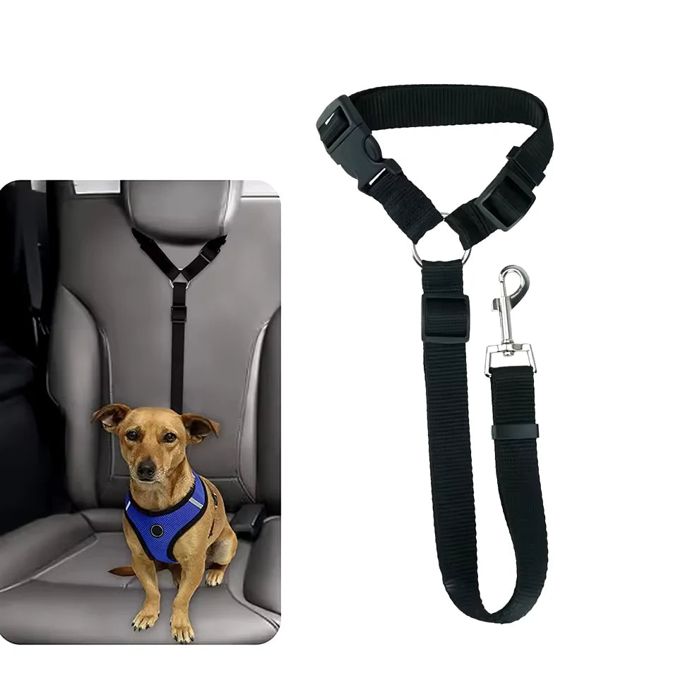 Solid Color 2 in 1 Pet Car Seat Belt