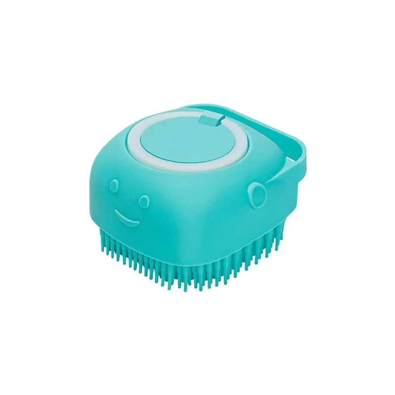 Silicone Soft Rubber Pet Massage Shower Brush