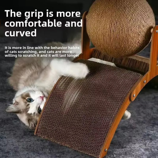 Wooden 2-in-1 Cat Scratcher