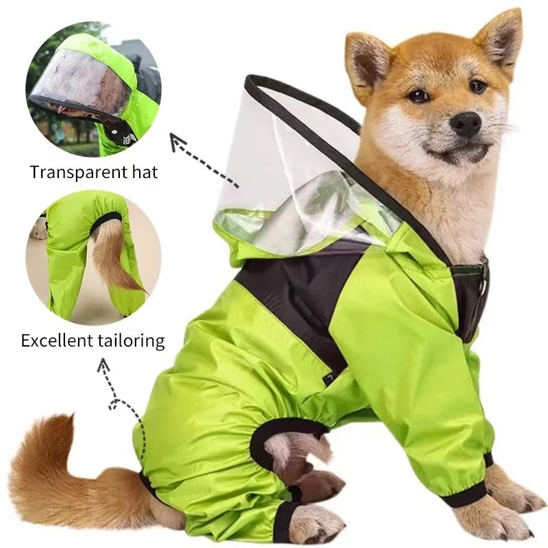 Pet Dog Raincoat The Dog Face Pet Clothes
