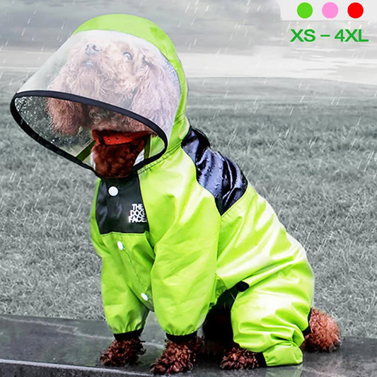 Pet Dog Raincoat The Dog Face Pet Clothes