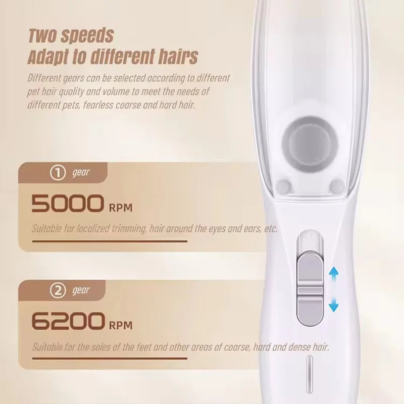 2-In-1 Hair Suction Pet Shaver