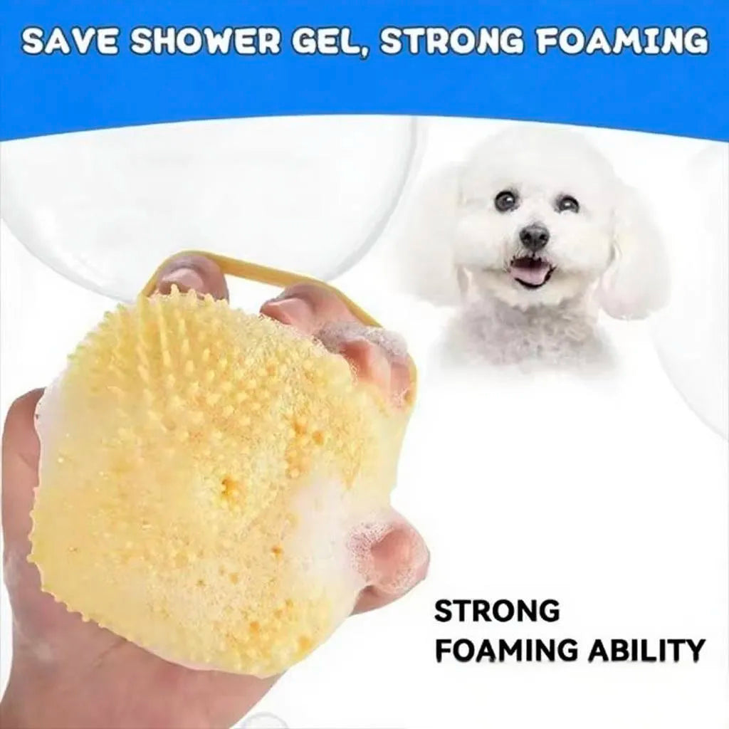 Silicone Soft Rubber Pet Massage Shower Brush