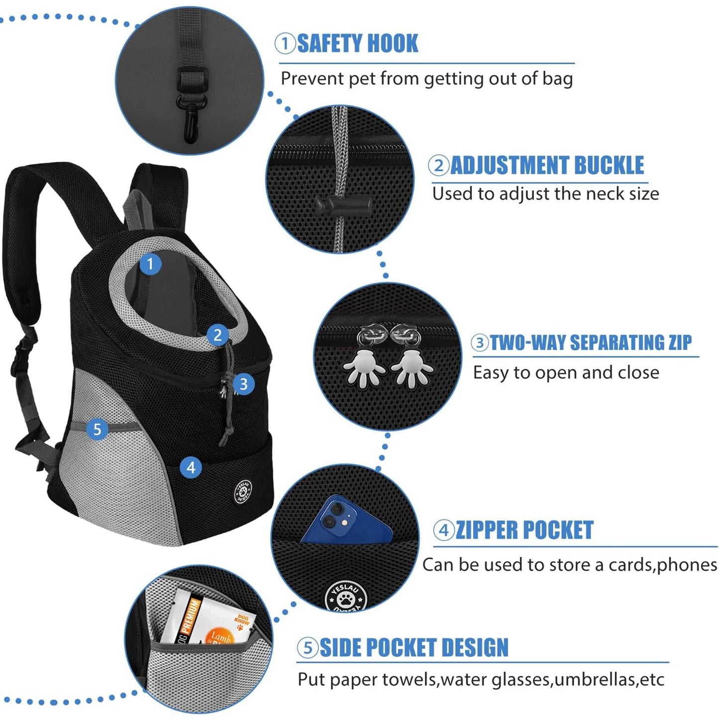 Backpack For Dog Shoulder Carrier Pet