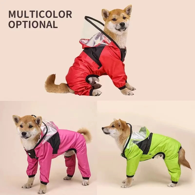 Pet Dog Raincoat The Dog Face Pet Clothes